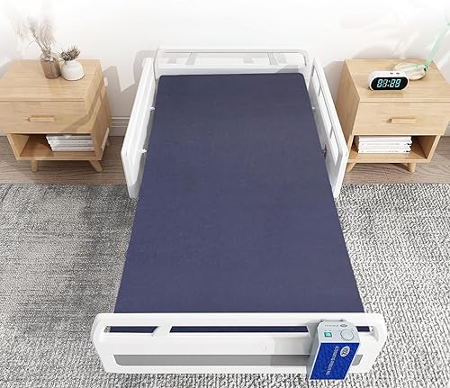 Treaton, 6-Inch Hospital Bed Mattress, Fluid Resistant, Comfortable and Supportive, Twin, Blue - Poueer