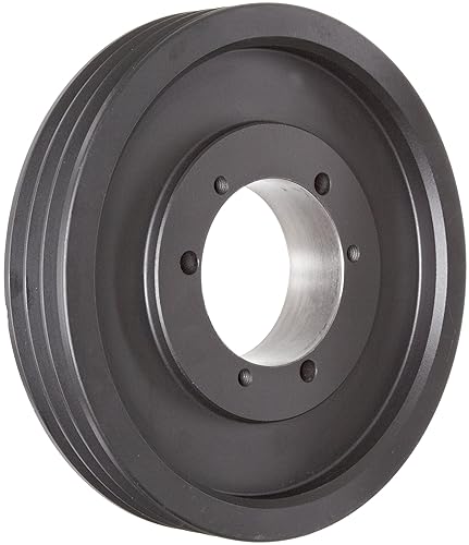Martin 3 3V 412 SH Hi-Cap QD Sheave, 3V Belt Section, 3 Grooves, SH Bushing required, Class 30 Gray Cast Iron, 4.12' OD, 6022 max rpm, 4.07' Pitch Diameter - Poueer