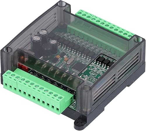 Garosa PLC Control Board DC12V Programmable Logic Controller Module 12 in 8 Out Pluggable 2N20MT Industrial Control Board(Add Shell) - Poueer