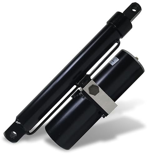 DC HOUSE Heavy Duty 8000N/1700lbs Hydraulic Linear Actuator 12' Stroke Length, IP 65 Protection, DC 12V High Force Actuator for Farm Garden Equipment Utility Vehicle Industrial Usage - Poueer