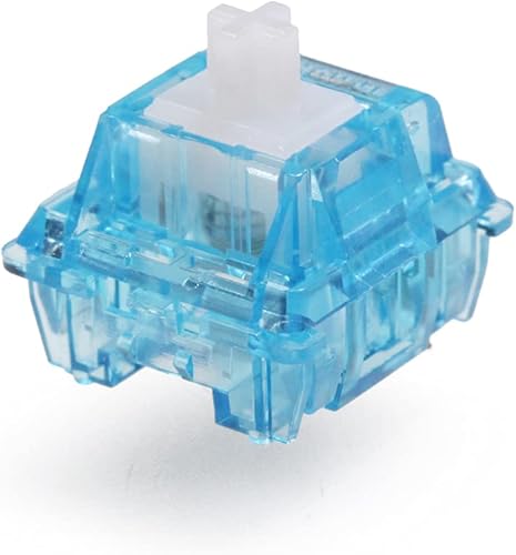 KPREPUBLIC HUANO Holy Tom Switch RGB Advance Tactile 60g Switches for Mechanical Keyboard mx stem 3pin Symmetric Long Spring Blue White (Holy Tom Switch X110) - Poueer