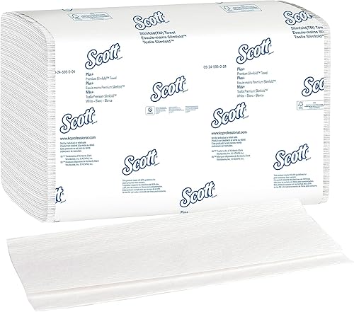 Kleenex 04442 Slimfold Paper Towels, 7 1/2 x 11 3/5, White, 90/Pack, 24 Packs/Carton - Poueer