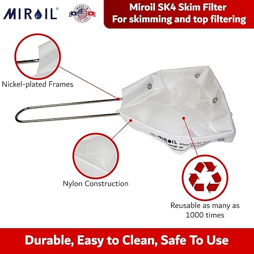 MirOil R-SKIM4F Oil Polishing Fryer Oil Skim Filter – Bag Only - Poueer