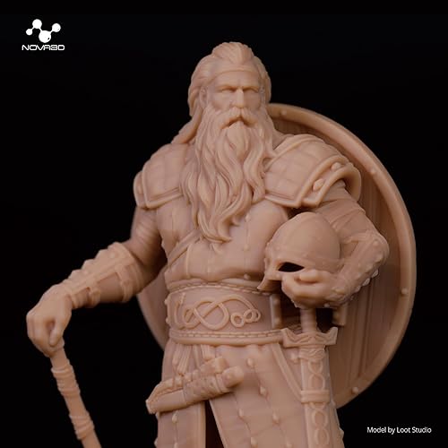 NOVA3D 16K TGM 3D Printer Resin,Tabletop Gaming,High Toughness,Impact Resistance Ultra Precision,405nm LCD Rapid Photopolymer Resin for Board Game Character Model LCD 3D Printing Navy Grey Resin 1kg - Poueer