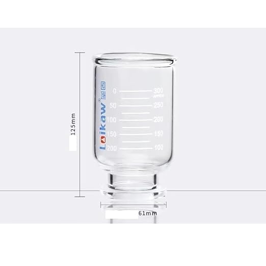 Solvent Filtration Apparatus Set 500mL Glass Sand Core Vacuum Filter Unit Device Filter Cup 300mL GL45 Screw Receive Bottle 0.5L - Poueer