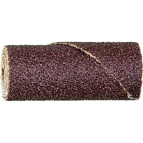 PFERD 41634 Untapered Cartridge Roll, Aluminum Oxide A, 5/8' Diameter x 1-1/2' Length, 1/8' Arbor Hole, 80 Grit, 15000 Max RPM (Pack of 50) - Poueer
