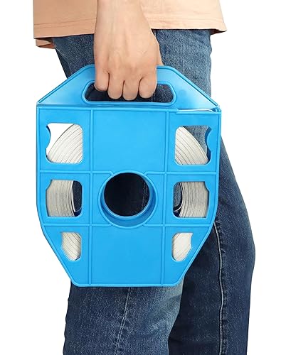 QWORK Band Strapping Coil, 1 Pack Stainless Steel Anti-Rust Strapping Band, 3/4' Width X 0.030' Thickness, 100-foot Roll in Blue Tote Bag, Bright Annealed Belt - Poueer