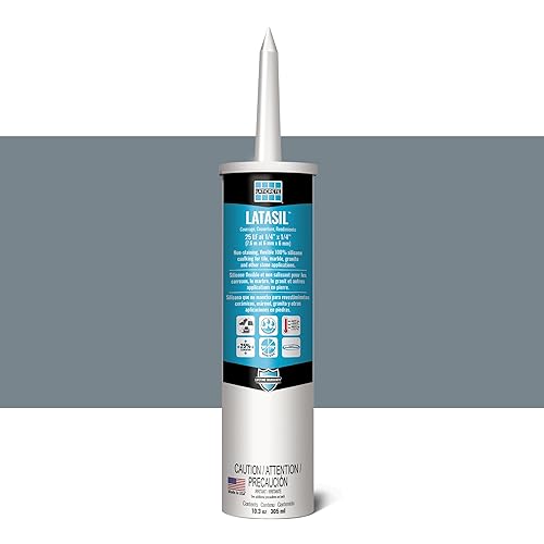 LATICRETE Latasil High Performance Silicone Sealant, Slate Grey #91 - Poueer