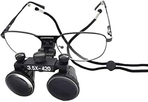 Medical Binocular Loupes Glasses Magnifier DY-104 (3.5X) - Poueer