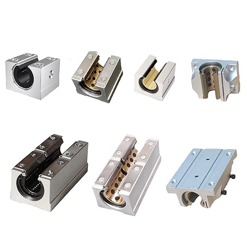 Linear Rail Guide SBR12-47.24 inch / 1200mm 1Pcs Linear Rail + 2Pcs 12mm SBR12UU Bearing Blocks, 12mm Linear Motion Slide Guide Rail with Ball Bearings Sliding Block as Heavy Duty CNC Kit - Poueer
