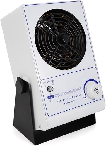 110V 60Hz Ionizing Air Blower Fan Anti Electrostatic Ion Blower Anti-Static Ionizer ESD Static Electricity Elimination Eliminator Fan Adjustable Wind Speed - Poueer