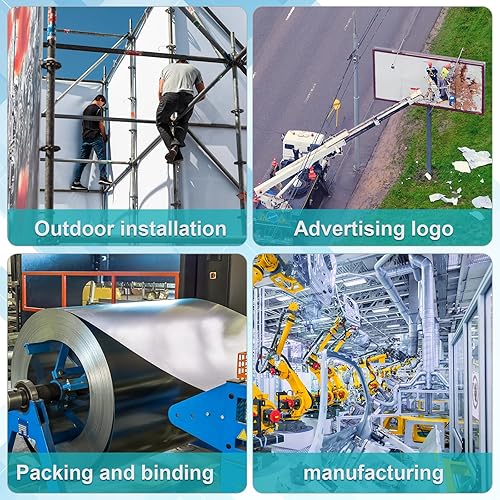 Amylove 1 Roll 304 Stainless Steel Strapping Band Coil, 100 Feet x 0.75 Inch x 0.03 Inch Steel Strapping Roll, Strap Metal Banding Tools in Plastic Self Dispensed Case with Handle - Poueer