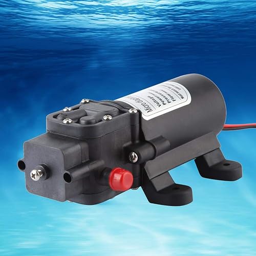Micro Diaphragm Pump, 24V 60W Mini Electric Water Pump 5L/m Flow Micro Diaphragm Pump 1.5m Suction - Poueer