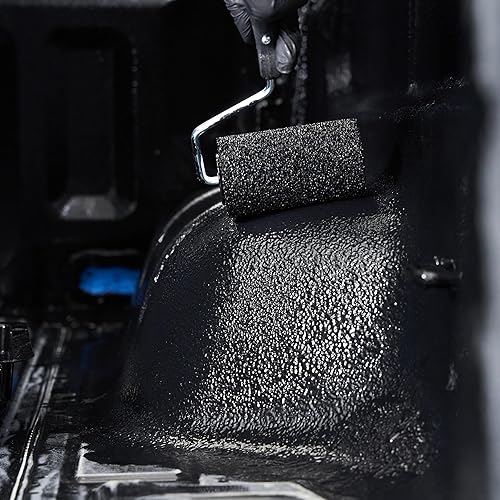 Rust-Oleum 382628 Automotive All-In-One Truck Bed Coating Kit, Gallon, Textured Black - Poueer