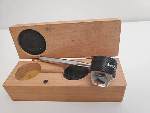 Ophthalmology 4 Mirror gonioscope Ophthalmic Lens with Wooden Box - Poueer