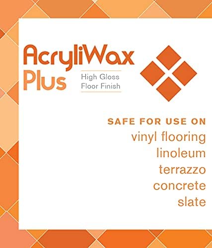 Acryliwax Plus High Gloss Durable Commercial Floor Wax& Finish, 5 Gallon… - Poueer