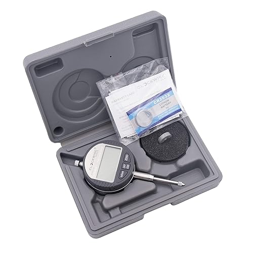 Digital Indicator, DITR-0105N 0-1 Inch/25.4 mm, Inch/Metric Conversion, 0.00005 Inch/0.001mm Resolution, No Auto Off - Poueer