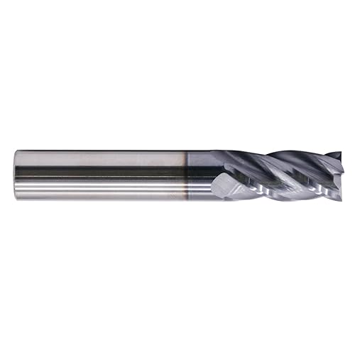 BestParts High Performance 5pcs 7/16' Solid Carbide Square End Mills, AlTiN Coated, 4 Flute, 30 Degree Helix, 7/16' Cutting Diameter, 7/16' Shank Diameter, 1' Length of Cut, 2-3/4' Overall Length - Poueer