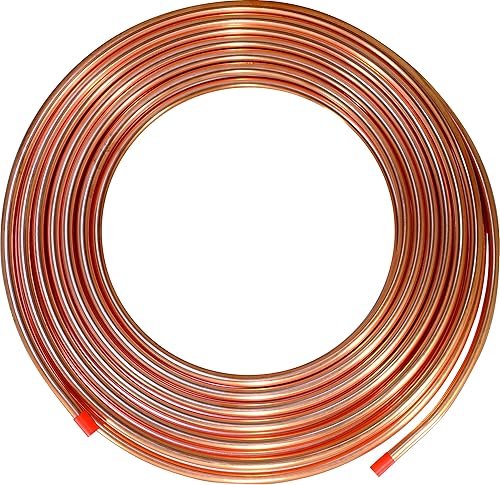 3/16' OD Copper Refrigeration ACR Tubing 50 FT - Poueer