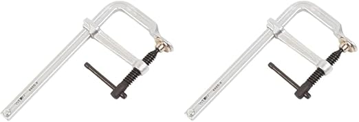 Wilton Light-Duty F-Clamp, 8' Opening, 4-3/4' Throat, 1200 Lbs. Clamping Force (Model 1200S-8) (Pack of 2) - Poueer