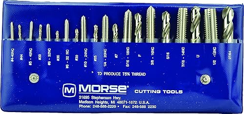 37103 Tap and Drill Set, NC Series, High Speed Steel, 103 Number - Poueer