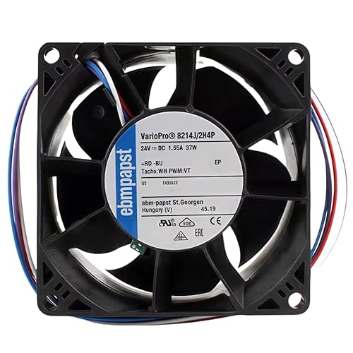 8214 J/2H4P 24V 1.55A 80MM Fan - 8214J/2H4P 37W 8CM 8038 4-Wire Cooling Fan - Poueer