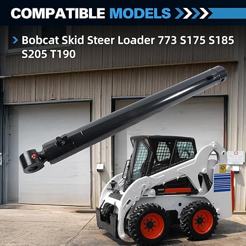 7117667 Hydraulic Lift Cylinder Compatible with Bobcat S205 S175 S185 T190 773 Skid Steer Loader - Poueer