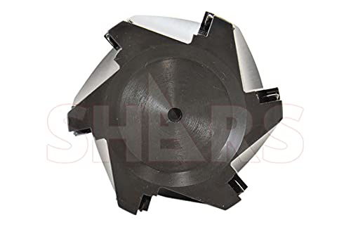 Shars 3' 90 Degree R8 Shank Indexable End Mills APKT1604 Carbide Insert 404-6978 P[ - Poueer