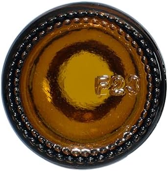 GlassBottleOutlet (Pack of 108) 1 oz. Amber Boston Round with Black Fine-Mist Sprayer - Poueer