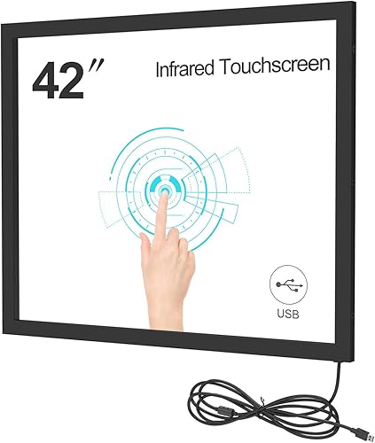 Yoidesu Infrared Touch Frame, for Win, for Android, for Linux, for OS X Infrared Touch Overlay Multi Interactive Infrared Touch Frame for Touch Whiteboards (15 inch) - Poueer