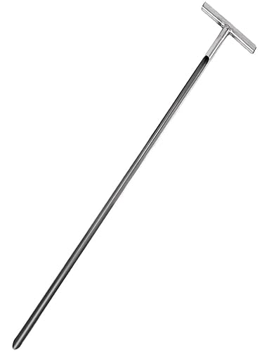 Grain Sampling Probe - Stainless Steel Sampler Soil Test Kits Soil Probes Tool for Granule and Solid Sack Bag Sampling(2.8cm,150cm) - Poueer