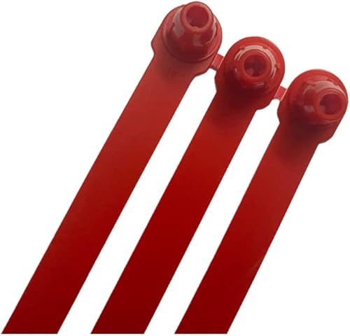 ZWY 1000 PCS Red Plastic Truck Seals Numbered Shipping Seals Security Seals for Container Cargo Trucks - Poueer