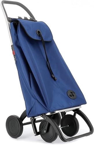 Rolser I-Max MF 4 Wheel Foldable Shopping Trolley - Orange - Poueer