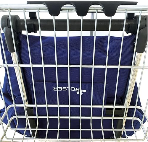 Rolser I-Max MF 4 Wheel Foldable Shopping Trolley - Orange - Poueer