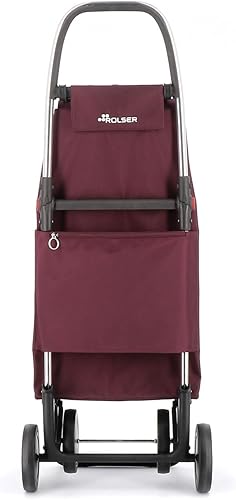 Rolser I-Max MF 4 Wheel Foldable Shopping Trolley - Orange - Poueer