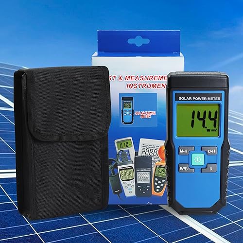 Digital Solar Power Meter BTU W/M2 Tester Handheld Portable - Poueer