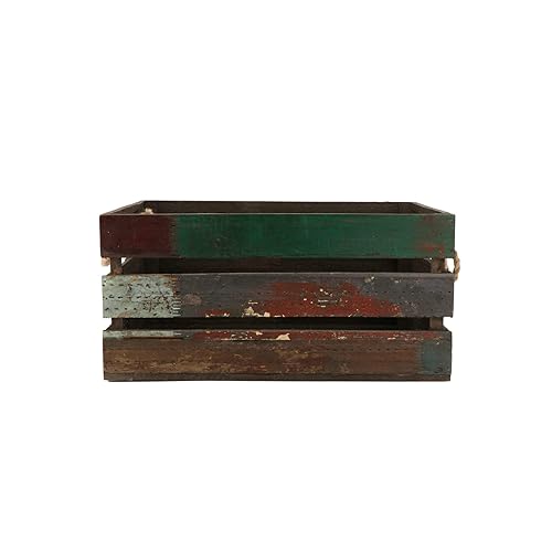 G.E.T. Reclaimed Wood Fruit/Veg.E.T.able Crates with Rope Handles, WB-1-SET-RWD (Set of 3) - Poueer