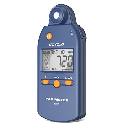 PAR Meter for Plant Light Analyzer, High Precision Quantum Light Intensity Measuring, Spectrum Lux Meter PPFD Meter for Plants Led Grow Lights Indoor and Outdoor, 400-700 Range Optimize Lighting - Poueer