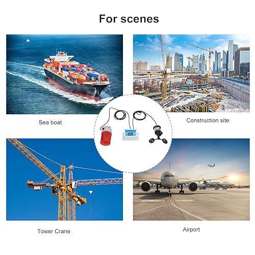 Tower Crane Anemometer Wind Speed Measurement Instrument 240V Gauges Suitable for Crane - Poueer