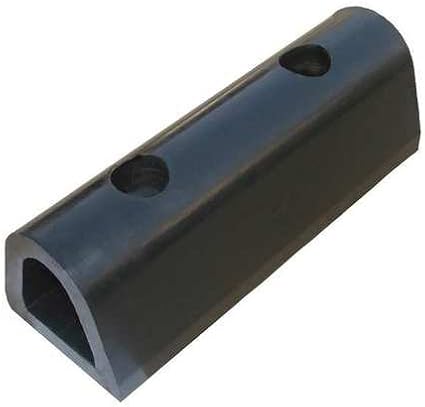 Dock Bumper, 4x4-1/4x12 in., Rubber - Poueer