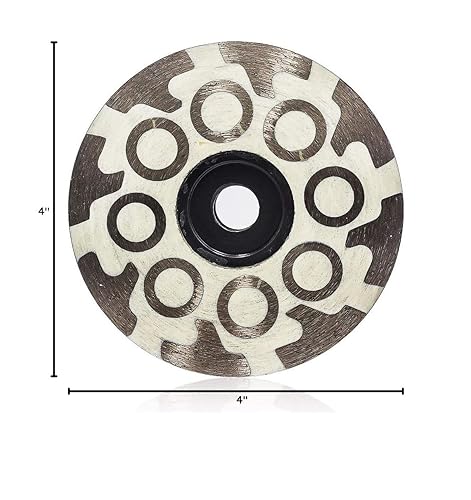 4' Diamond Cup Wheel Resin Diamond Grinding Cup Wheel Fine Grit with Thread 5/8“-11 for Grinding Stone Concrete and Tiles - Poueer