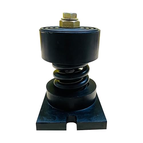 Cup Spring Mount Isolator, Steel Unhoused Spring Mount Vibrationv 1322 lbs Capacity, 1' Deflection (Black, Pack of 4) - Poueer