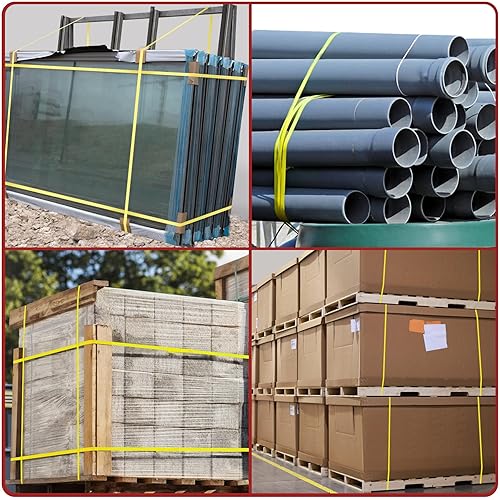 MYFAMIREA Heavy Duty Banding Strapping Kit with Tensioner Tool, 1/2' x 3500FT Polypropylene Plastic Packaging Strapping, 300 Metal Seals, Sealer Tool for Pallets, Logistics, Warehouse (Red) - Poueer