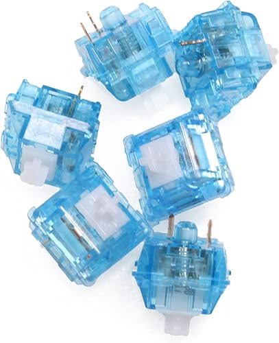 KPREPUBLIC HUANO Holy Tom Switch RGB Advance Tactile 60g Switches for Mechanical Keyboard mx stem 3pin Symmetric Long Spring Blue White (Holy Tom Switch X110) - Poueer