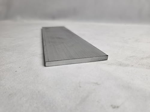 6061 Aluminum Flat Bar, 1/4'' x 3'' x 36'' Long, Solid Stock, Plate, Machining, T6511, grey - Poueer