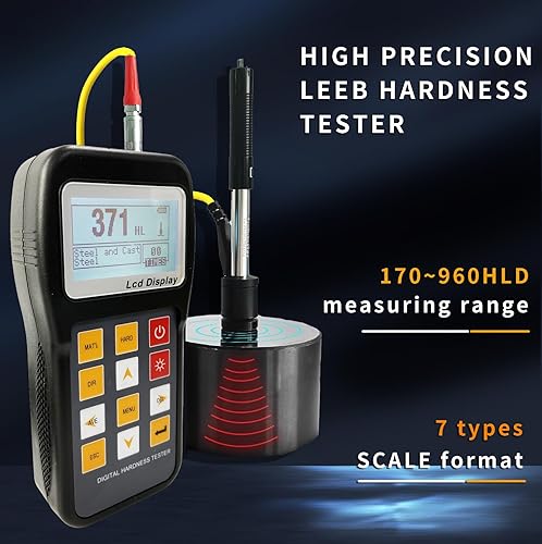 Portable Brinell Hardness Tester KH180,can be Freely Converted to All Hardness Systems (HL, HB, HRB, HRC, HRA, HV, HS) Without Calculation - Poueer